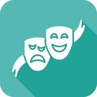 Theater Masks Vector Icon