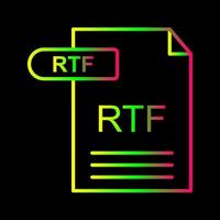 icono de vector rtf