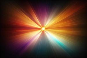 Abstract god ray multicolor wow  light effect background photo