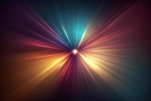 Abstract god ray multicolor wow  light effect background photo