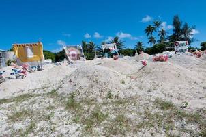 Colorful tombs of Kingdom of Tonga, Polynesia photo