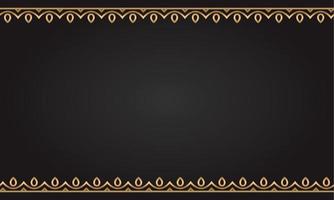 Decorative frame Elegant for design in Islamic style, place for text. golden border and brown background. vector