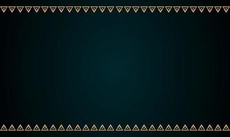 Decorative frame Elegant for design in Islamic style, place for text. golden border and green background. vector