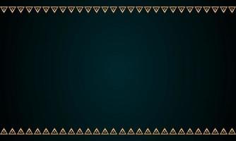 Decorative frame Elegant for design in Islamic style, place for text. golden border and green background. vector