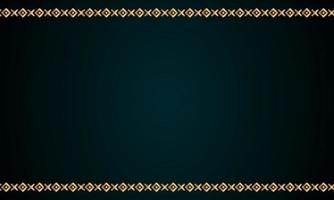 Decorative frame Elegant for design in Islamic style, place for text. golden border and blue background. vector