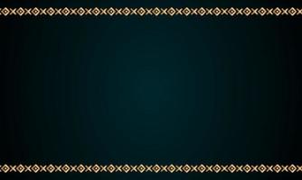 Decorative frame Elegant for design in Islamic style, place for text. golden border and blue background. vector