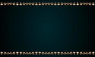 Decorative frame Elegant for design in Islamic style, place for text. golden border and blue background. vector
