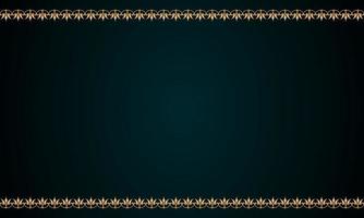 Decorative frame Elegant for design in Islamic style, place for text. golden border and blue background. vector