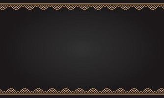 Decorative frame Elegant for design in Islamic style, place for text. golden border and brown background. vector