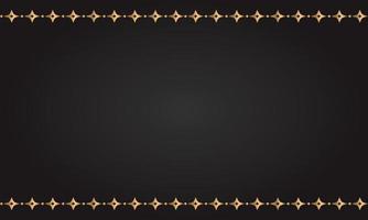 Decorative frame Elegant for design in Islamic style, place for text. golden border and brown background. vector