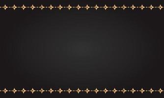 Decorative frame Elegant for design in Islamic style, place for text. golden border and brown background. vector