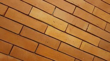 Natural brick wall pattern of red color, terracotta, Background of masonry for copy space photo