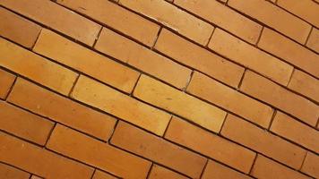 Natural brick wall pattern of red color, terracotta, Background of masonry for copy space photo