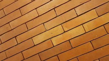 Natural brick wall pattern of red color, terracotta, Background of masonry for copy space photo