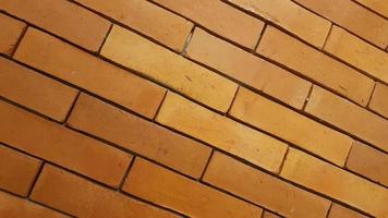 Natural brick wall pattern of red color, terracotta, Background of masonry for copy space photo