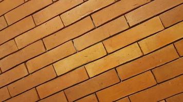 Natural brick wall pattern of red color, terracotta, Background of masonry for copy space photo