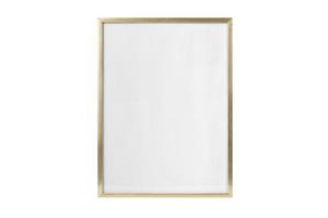 473 Gold frame mockup isolated on a transparent background photo