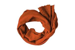4107 Brown scarf isolated on a transparent background photo