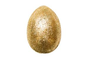 4964 dorado huevo aislado en un transparente antecedentes foto