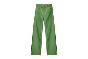 6194 Green pants isolated on a transparent background photo