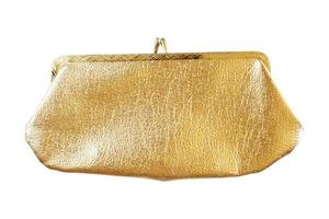 4913 Golden bag isolated on a transparent background photo