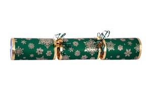 6674 Green christmas cracker isolated on a transparent background photo