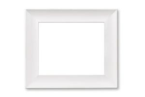 689 White frame mockup isolated on a transparent background photo