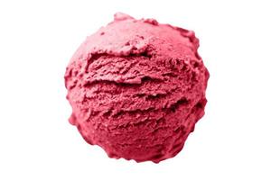 7300 Pink ice cream ball isolated on a transparent background photo