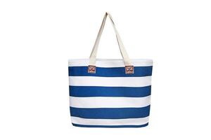 6201 Blue stripe bag isolated on a transparent background photo