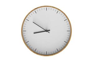 27 White clock isolated on a transparent background photo