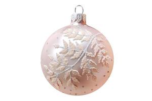 7046 Pink christmas ball isolated on a transparent background photo