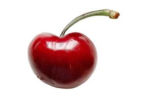 3542 Red cherry isolated on a transparent background photo