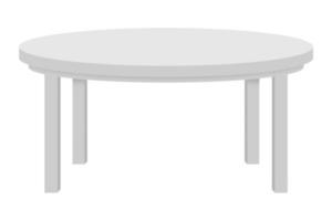 1106 White table isolated on a transparent background photo