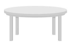 1106 White table isolated on a transparent background photo