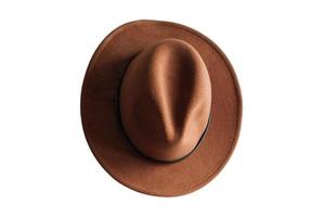 4090 Brown hat isolated on a transparent background photo