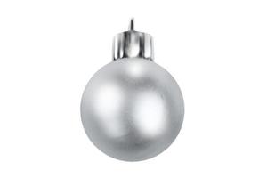 520 Silver christmas ball isolated on a transparent background photo