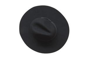1138 Black hat isolated on a transparent background photo