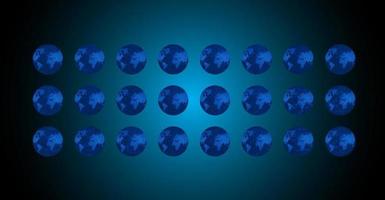 Modern Holographic Globe Set vector