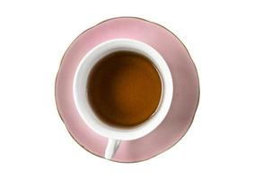 2379 Pink cup of tea isolated on a transparent background photo