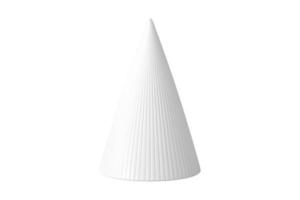 1245 White cone isolated on a transparent background photo