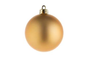 6766 Gold christmas ball isolated on a transparent background photo