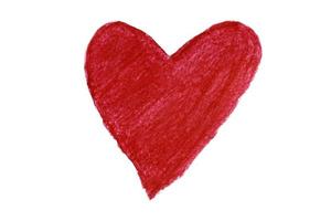 7562 Red heart isolated on a transparent background photo