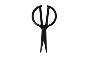 1101 Black scissors isolated on a transparent background photo