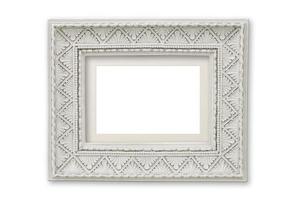 1112 Beige mirror frame isolated on a transparent background photo