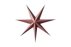 699 Red star isolated on a transparent background photo