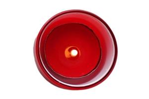 980 Red candle isolated on a transparent background photo