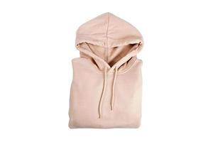 6131 Beige hoodie isolated on a transparent background photo