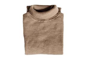 874 Beige sweater isolated on a transparent background photo