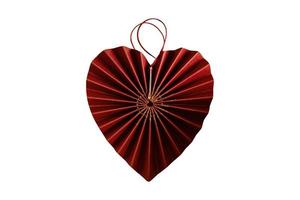 5181 Heart paper decoration isolated on a transparent background photo