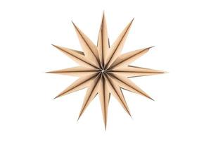 6694 Beige star isolated on a transparent background photo